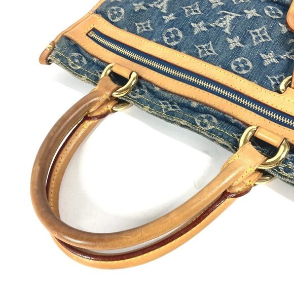 LOUIS VUITTON M95018 MonogramDenim Flat-Shopper Tote Bag shoulder bag - Picture 7 of 15